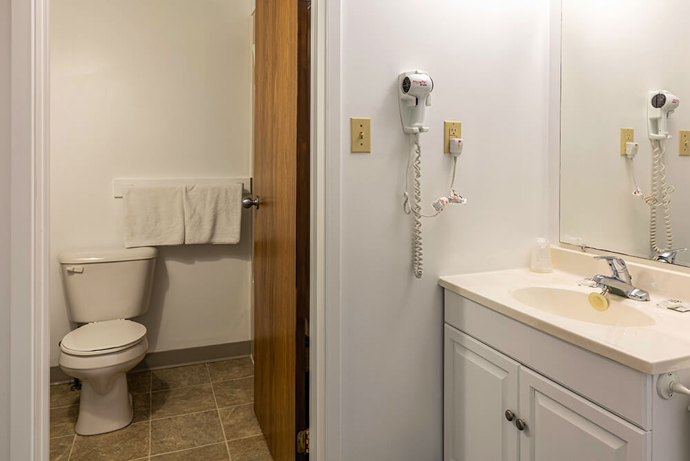 Bathroom with separate toilet room